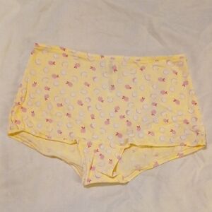 PINK Victoria's Secret Yellow and Pink Lemons Shorties
